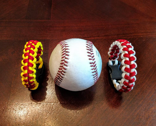 Baseball and Softball Themed Paracord Bracelets – Practical Paracords