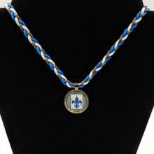 Load image into Gallery viewer, New Orleans Street Tile Fleur De Lis Paracord Bracelet, Keychain, or Necklace