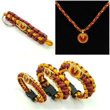 Load image into Gallery viewer, McDonogh 35 High School Paracord Bracelet, Keychain, or Necklace