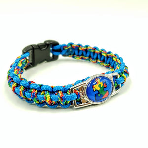 Autism Awareness Paracord Bracelet, Keychain, or Necklace