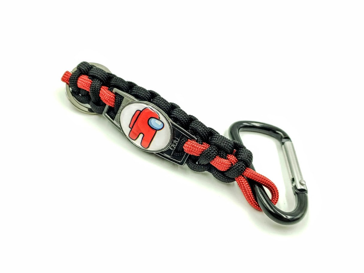 Uxcell Red Clip Ring Hooking Universal Carabiner Bag Keychain