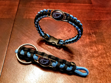 Load image into Gallery viewer, Angelman Syndrome Awareness Paracord Bracelet, Keychain, or Necklace