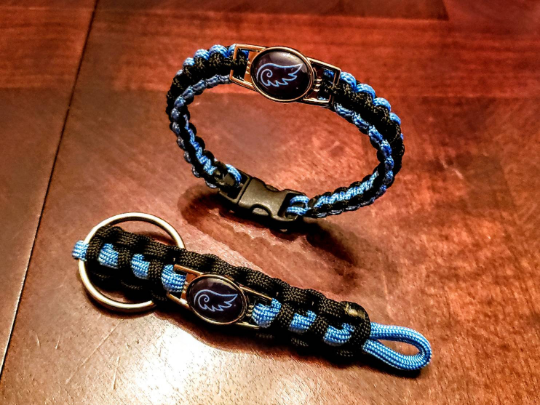 Angelman Syndrome Awareness Paracord Bracelet, Keychain, or