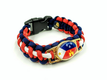 Load image into Gallery viewer, Cajun Acadiana Flag Bracelet, Keychain or Necklace