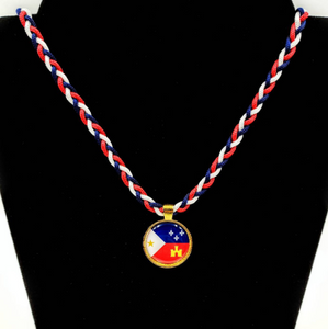 Cajun Acadiana Flag Bracelet, Keychain or Necklace