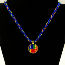 Load image into Gallery viewer, Louisiana Creole Flag Bracelet, Keychain or Necklace