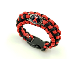 HIV AIDS Awareness Paracord Bracelet, Keychain, or Necklace