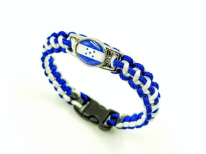 Honduras Flag Paracord Bracelet, Keychain, or Necklace