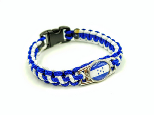 Honduras Flag Paracord Bracelet, Keychain, or Necklace