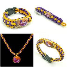 Load image into Gallery viewer, Kobe 8 24 Paracord Bracelet, Keychain or Necklace