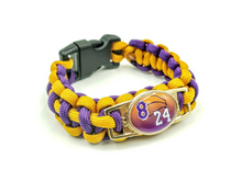 Load image into Gallery viewer, Kobe 8 24 Paracord Bracelet, Keychain or Necklace