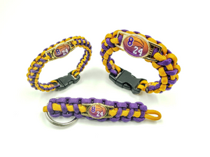 Kobe 8 24 Paracord Bracelet, Keychain or Necklace