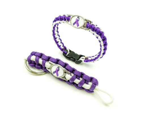 Mast Cell Diseases Awareness Paracord Bracelet, Keychain, or Necklace