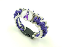 Load image into Gallery viewer, Mast Cell Diseases Awareness Paracord Bracelet, Keychain, or Necklace