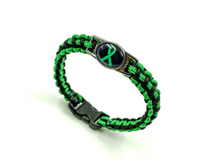 Load image into Gallery viewer, Mental Health Green Awareness Ribbon Bracelet Keychain or Necklace