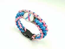 Load image into Gallery viewer, Pregnancy, Infant and Child Loss Awareness Paracord Bracelet, Keychain, or Necklace