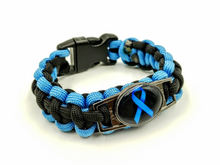 Load image into Gallery viewer, Prostate Cancer Awareness Paracord Bracelet, Keychain, or Necklace