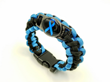 Load image into Gallery viewer, Prostate Cancer Awareness Paracord Bracelet, Keychain, or Necklace