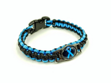 Load image into Gallery viewer, Prostate Cancer Awareness Paracord Bracelet, Keychain, or Necklace