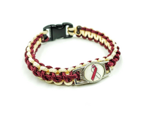 Head and neck cancer squamous cell carcinoma Awareness Paracord Bracelet, Keychain, or Necklace