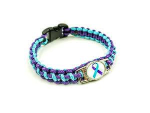 Suicide Prevention Awareness Paracord Bracelet, Keychain, or Necklace