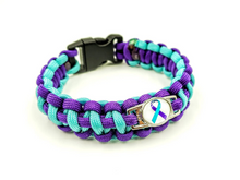 Load image into Gallery viewer, Suicide Prevention Awareness Paracord Bracelet, Keychain, or Necklace