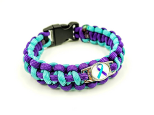 Suicide Prevention Awareness Paracord Bracelet, Keychain, or Necklace