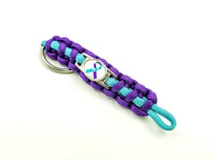 Suicide Prevention Awareness Paracord Bracelet, Keychain, or Necklace