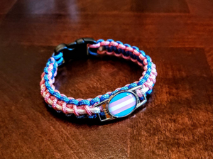 Trans Pride Flag Bracelet, Keychain or Necklace